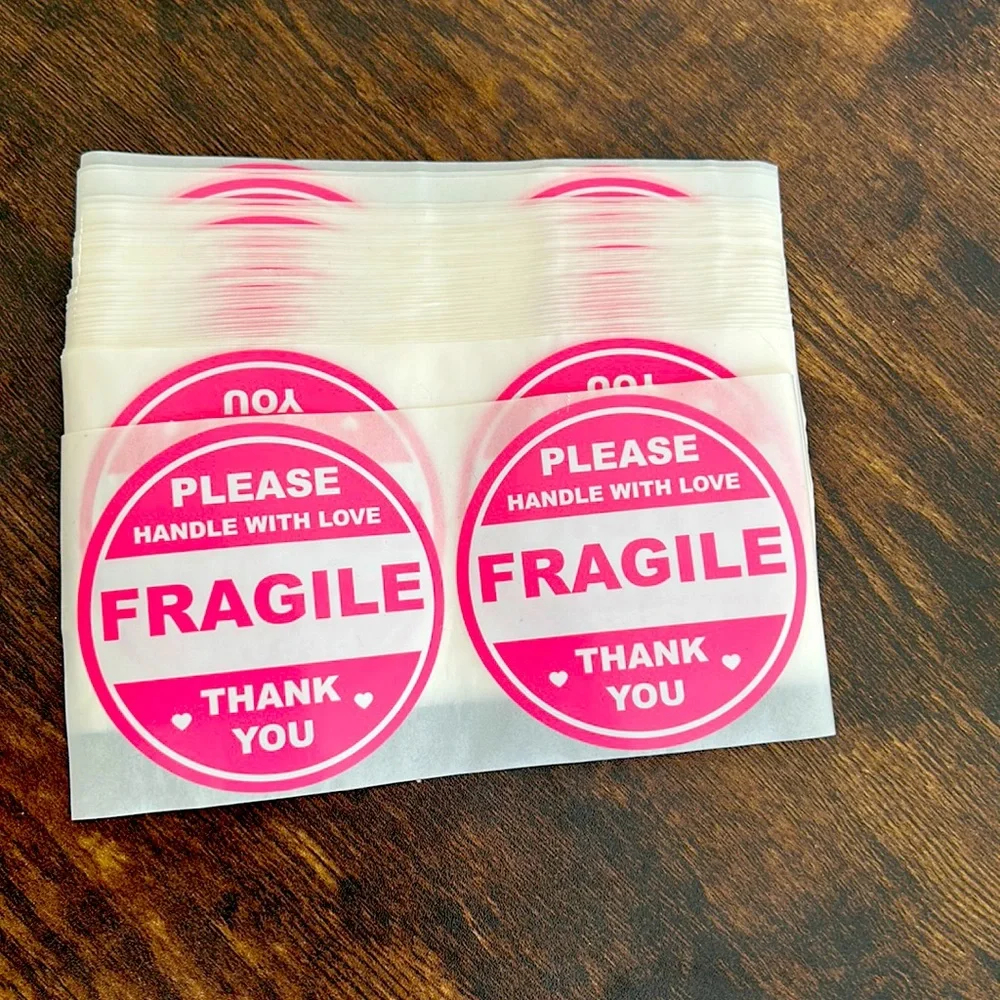 Fragile stickers